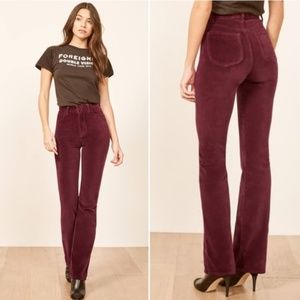 Reformation Mali Velvet Pants